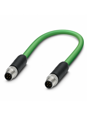 Network cable, PROFINET CAT5 (100 Mbit/s), EtherCAT® CAT5 (100 Mbit/s), 4-pin, 