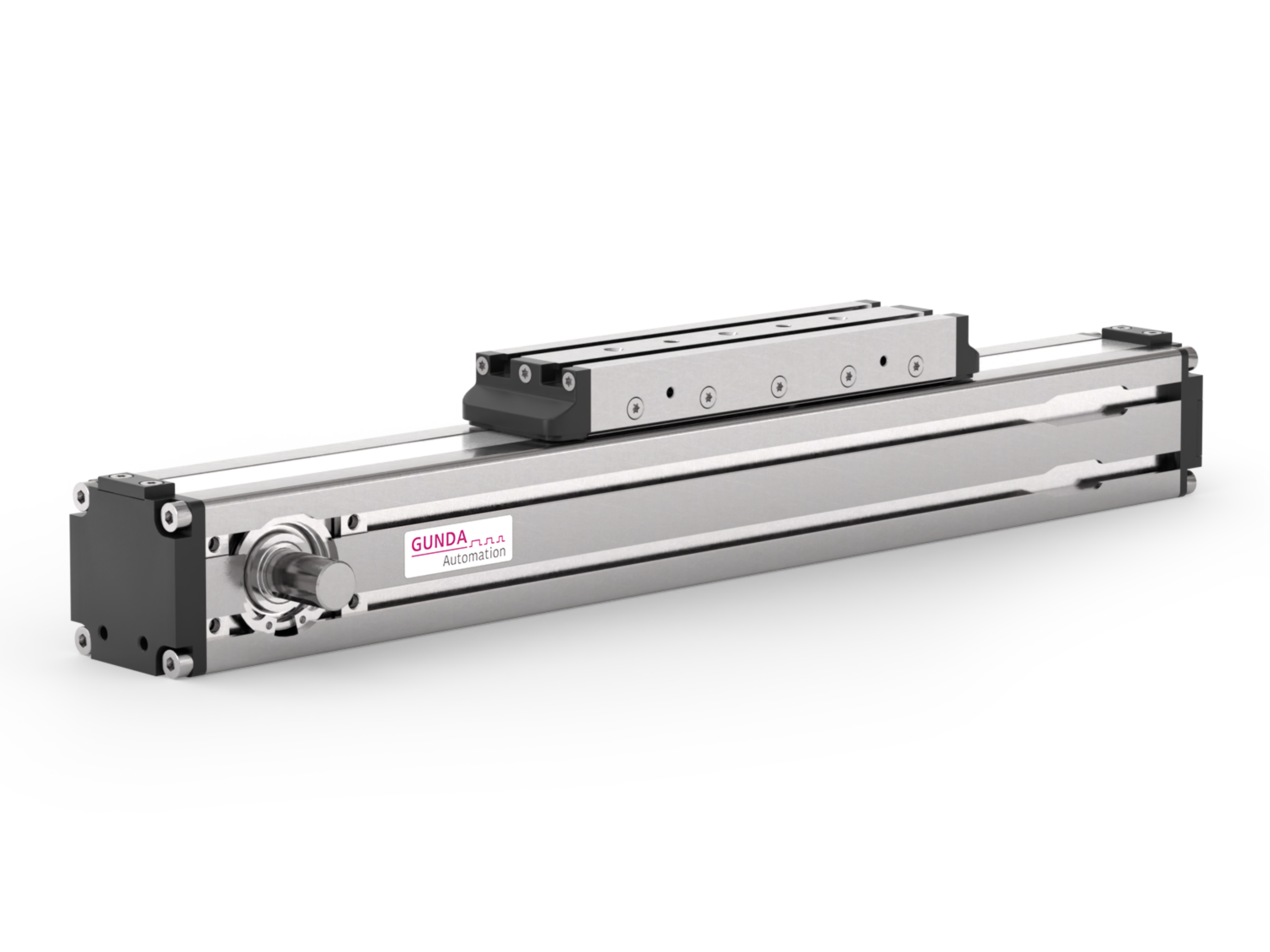 Zahnriemenachse kombinierbar mit unseren Schrittmotoren oder Servomotoren. 